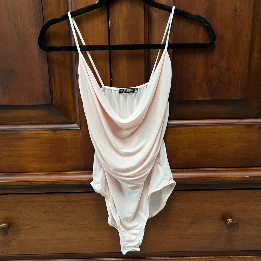 Blush Cowl Neck Bodysuit